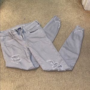 American eagle gray jegging 0 regular
